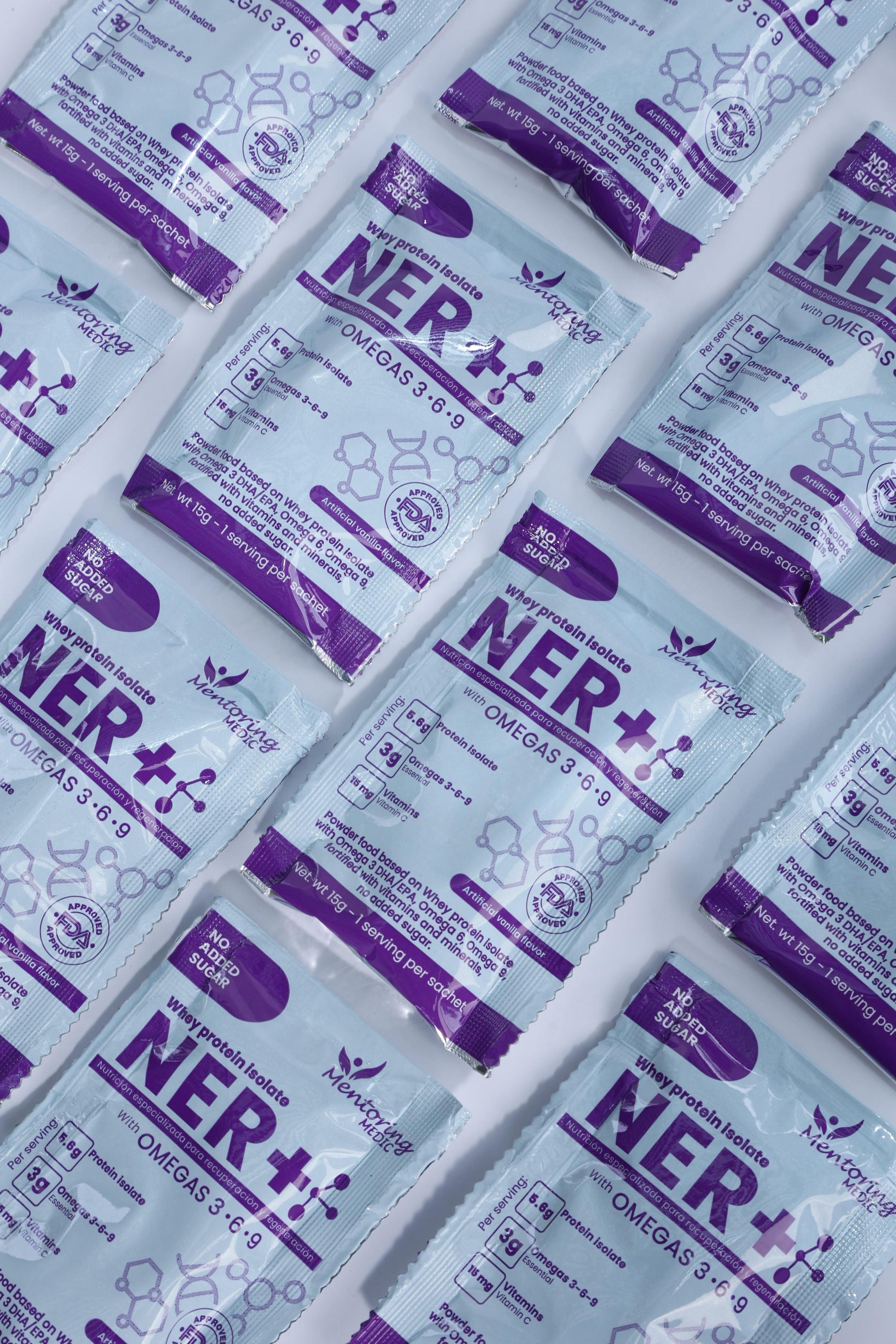 NER+®️ – Proteína Inteligente Postoperatoria con Omegas, Vitaminas y Minerales (Sabor Vainilla, Caja x30 sobres)